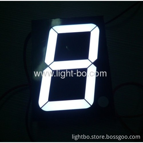 Pure White Common Anode 4-inch Single Digit Large Size Seven Segment Led Numeric Displays For Outdoor Use